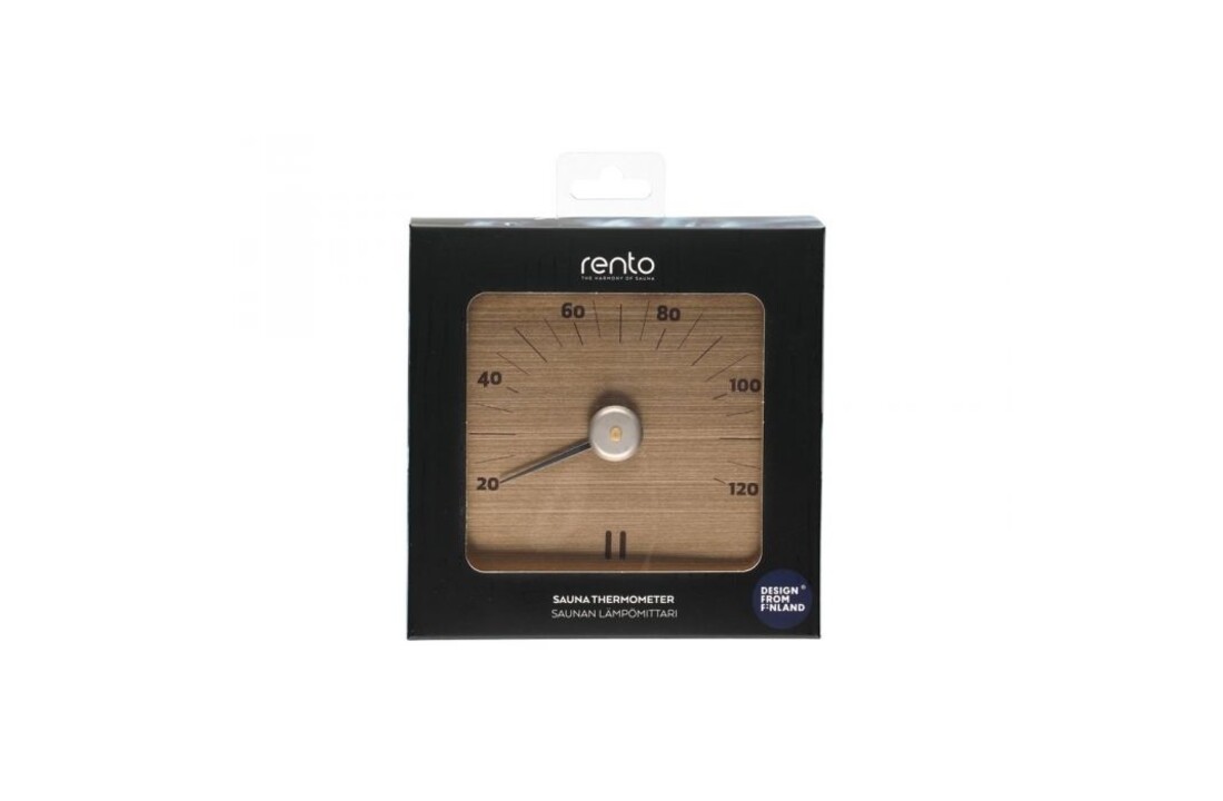 Rento Aluminium Sauna Thermometer Champagne