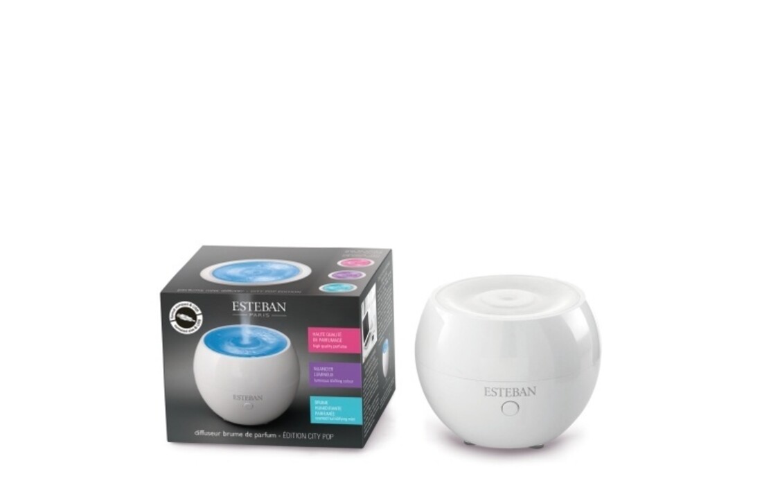 Esteban Mist Diffuser Editie City Pop Wit - Gekleurd Licht
