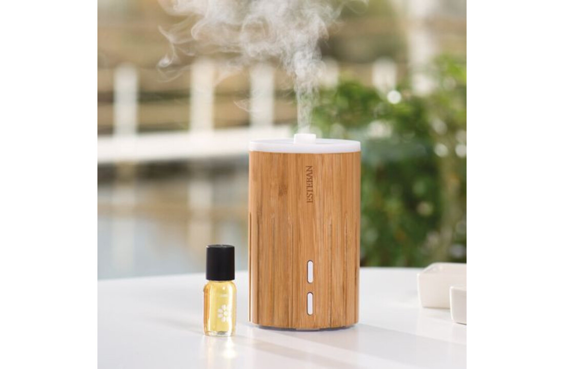 Esteban Mist Diffuser Editie Wood & Light Bamboo - Wit Licht