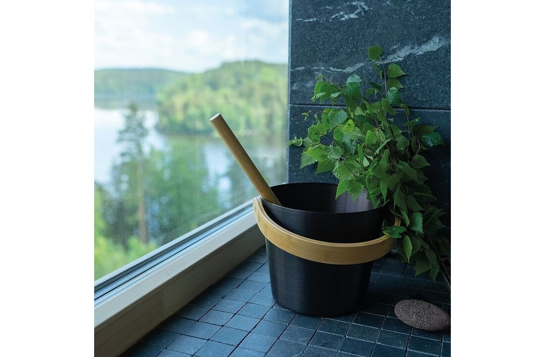 Rento Sauna Opgietlepel Zwart