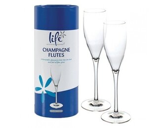 Life spa champagneglazen -  2 stuks