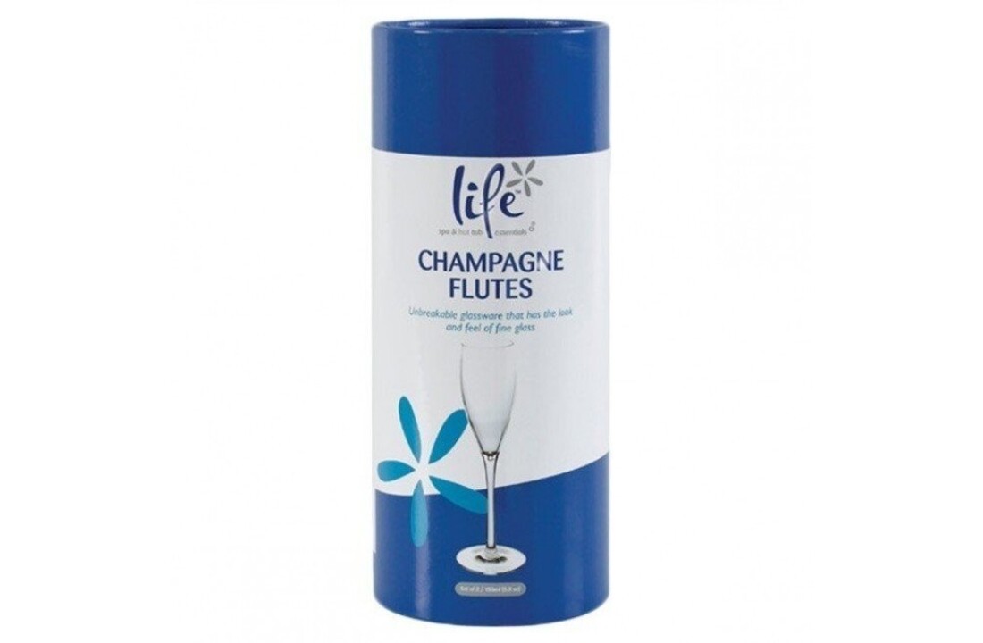 Life spa champagneglazen - 2 stuks