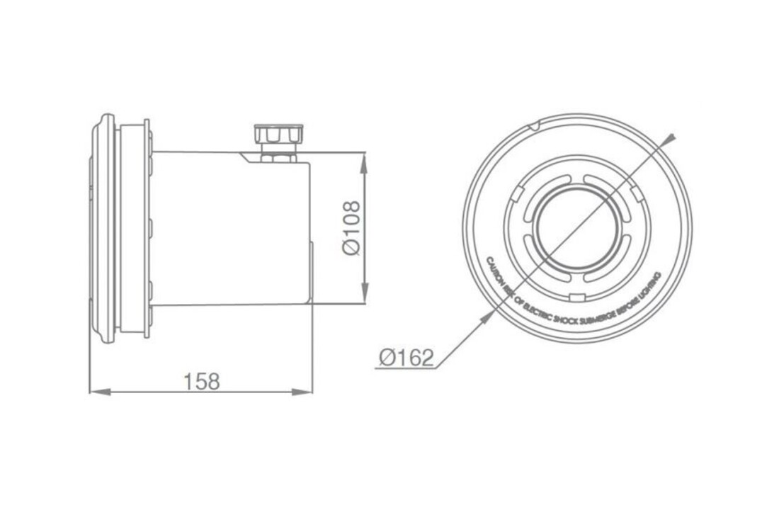 Ignia Onderwaterspot LED incl. inbouwnis