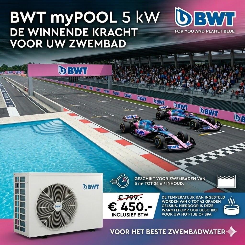 BWT MyPool inverter warmtepomp |  5 - 24m³ 5kW