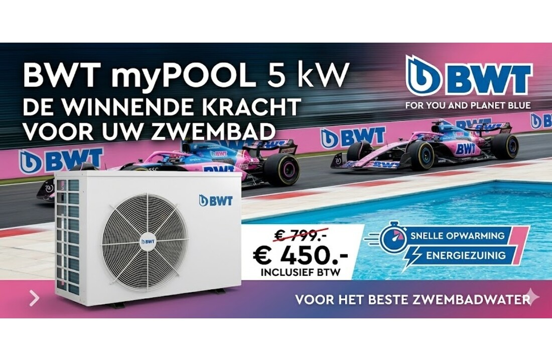 BWT MyPool inverter warmtepomp |  5 - 24m³ 5kW