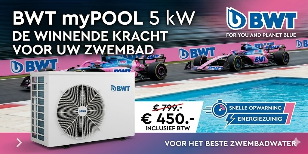 BWT MyPool inverter warmtepomp |  5 - 24m³ 5kW