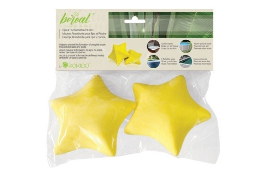 Kokido absorberende zeester sponzen voor vettenreiniging (per 2 stuks)