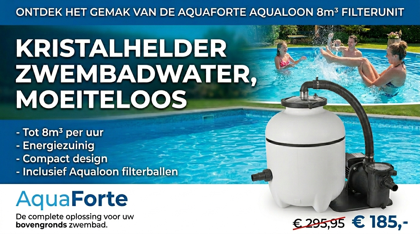 Aqualoon Zwembad Filterset voor opzetbaden en plunge pools