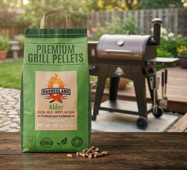 BarbeQland BBQ Pellets Alder – 100% Natuurlijk Elzenhout (8 kg)