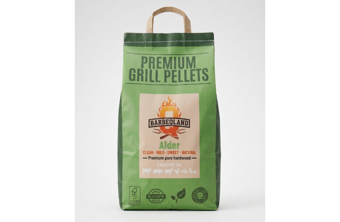 BarbeQland BBQ Pellets Alder – 100% Natuurlijk Elzenhout (8 kg)