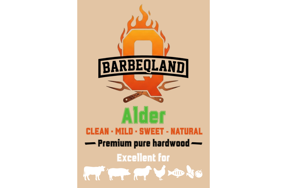 BarbeQland BBQ Pellets Alder – 100% Natuurlijk Elzenhout (8 kg)