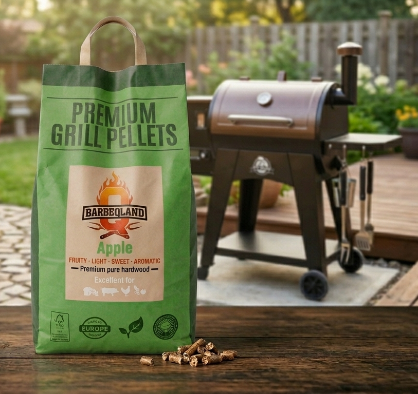 BarbeQland BBQ Pellets Appel – 100% Natuurlijk Apple (8 kg)