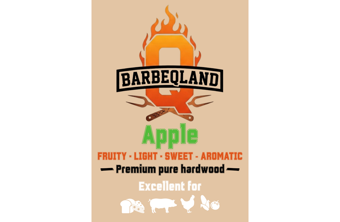 BarbeQland BBQ Pellets Appel – 100% Natuurlijk Apple (8 kg)