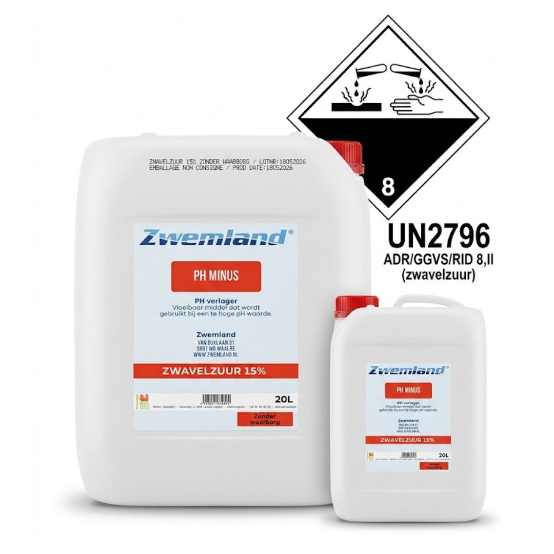 Jerrycan pH Min 20 liter - zwavelzuur