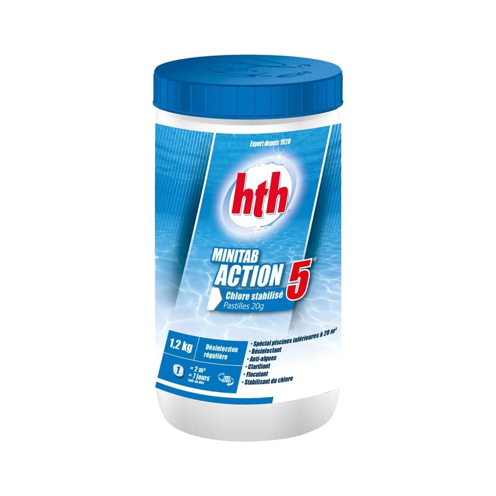 HTH Minitab Action 5 (20g) Chloortabletten - 1 kg