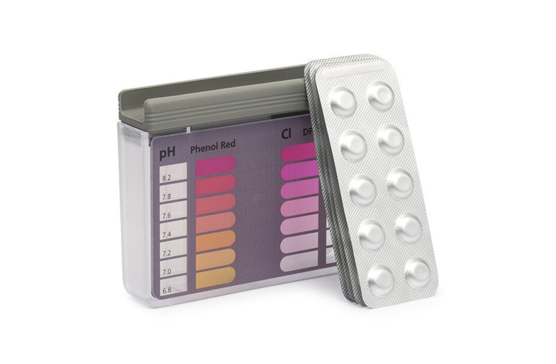 Zwembad Testset met tabletten DPD1 en pH - Tester