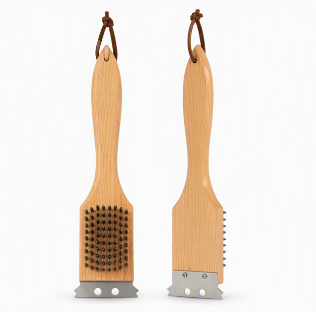 BBQ Borstel 3-in-1 - Voor Grondige Reiniging van BBQ Roosters
