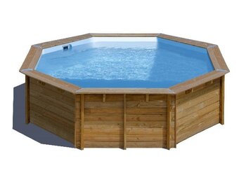 GRE Zwembad Normandie Set Grenen Rond 500 cm