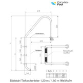 BWT RVS Zwembadladder – 3 treden