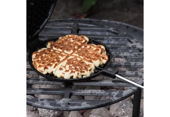 Wafelijzer voor BBQ en Kampvuur - Gietijzeren Wafelmaker