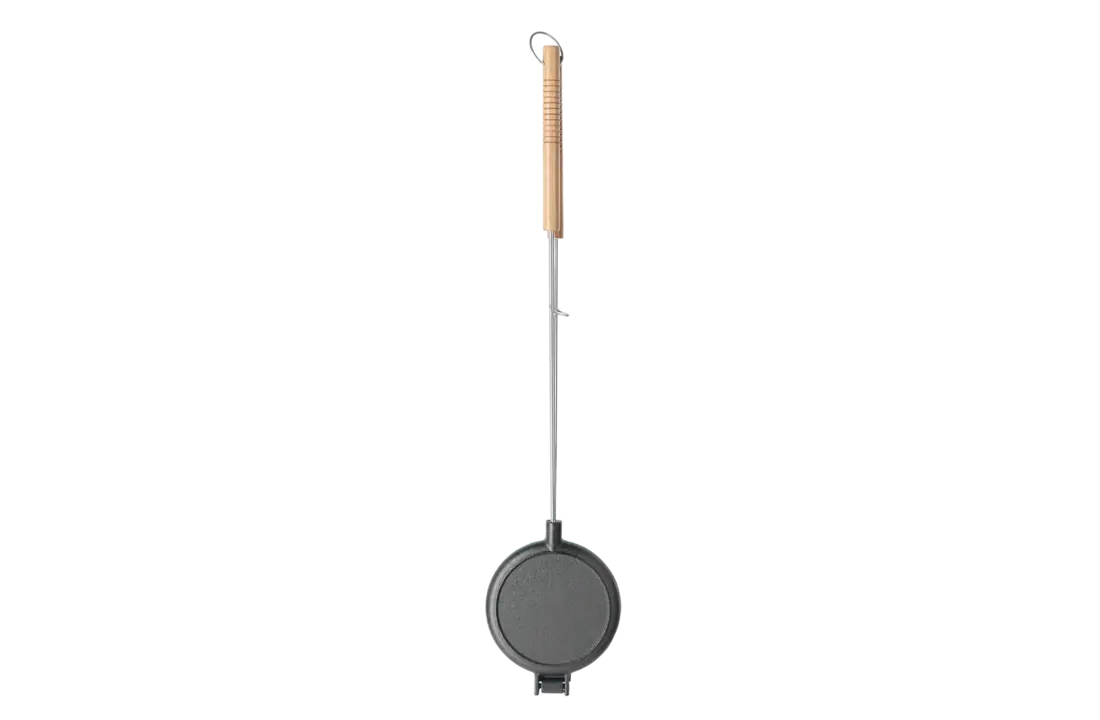 Wafelijzer voor BBQ en Kampvuur - Gietijzeren Wafelmaker