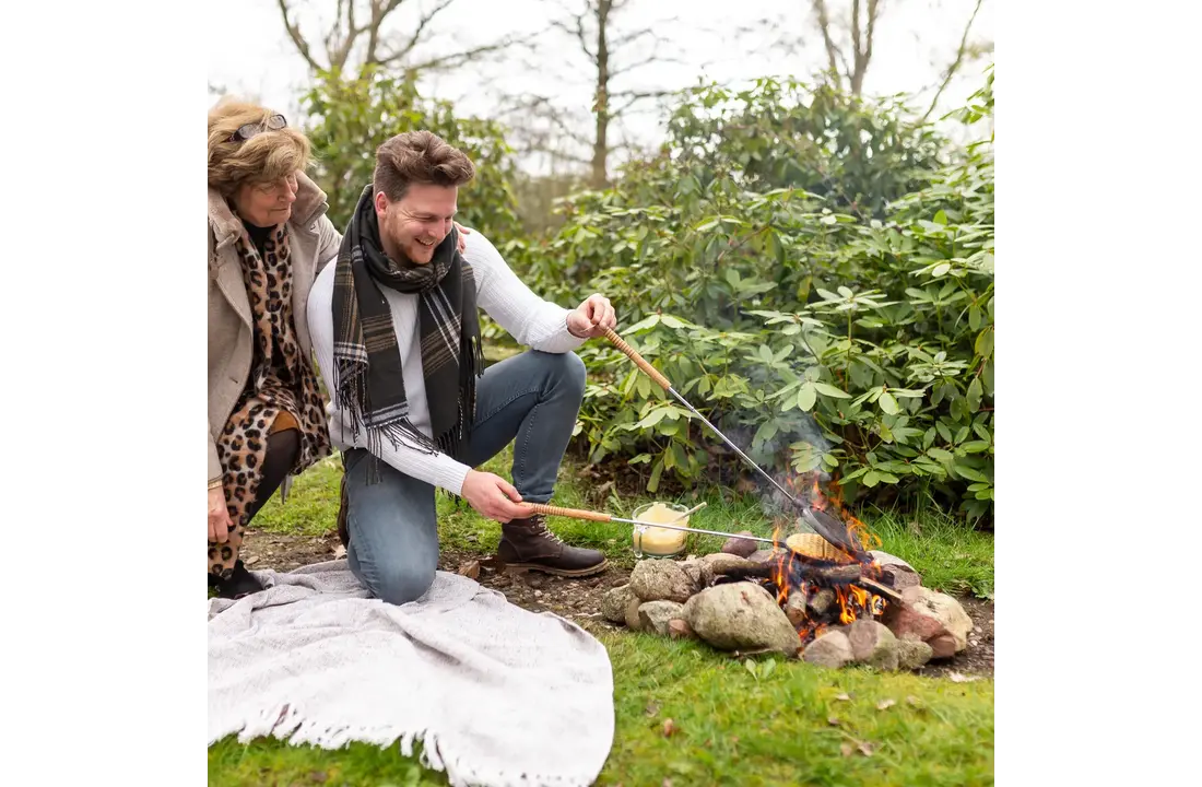 Wafelijzer voor BBQ en Kampvuur - Gietijzeren Wafelmaker