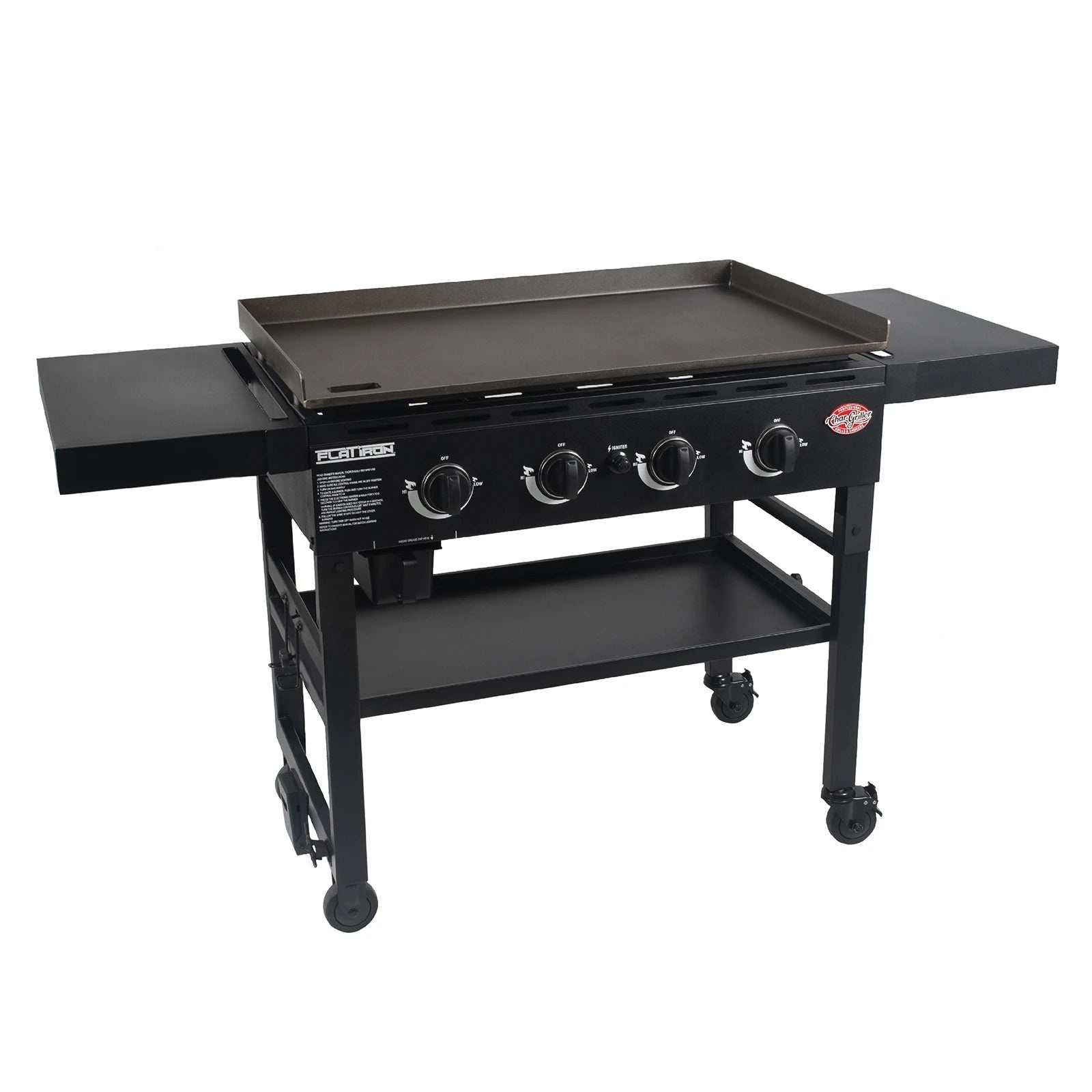 Char-Griller Flat Iron 4-Brander Gas Bakplaat / Plancha