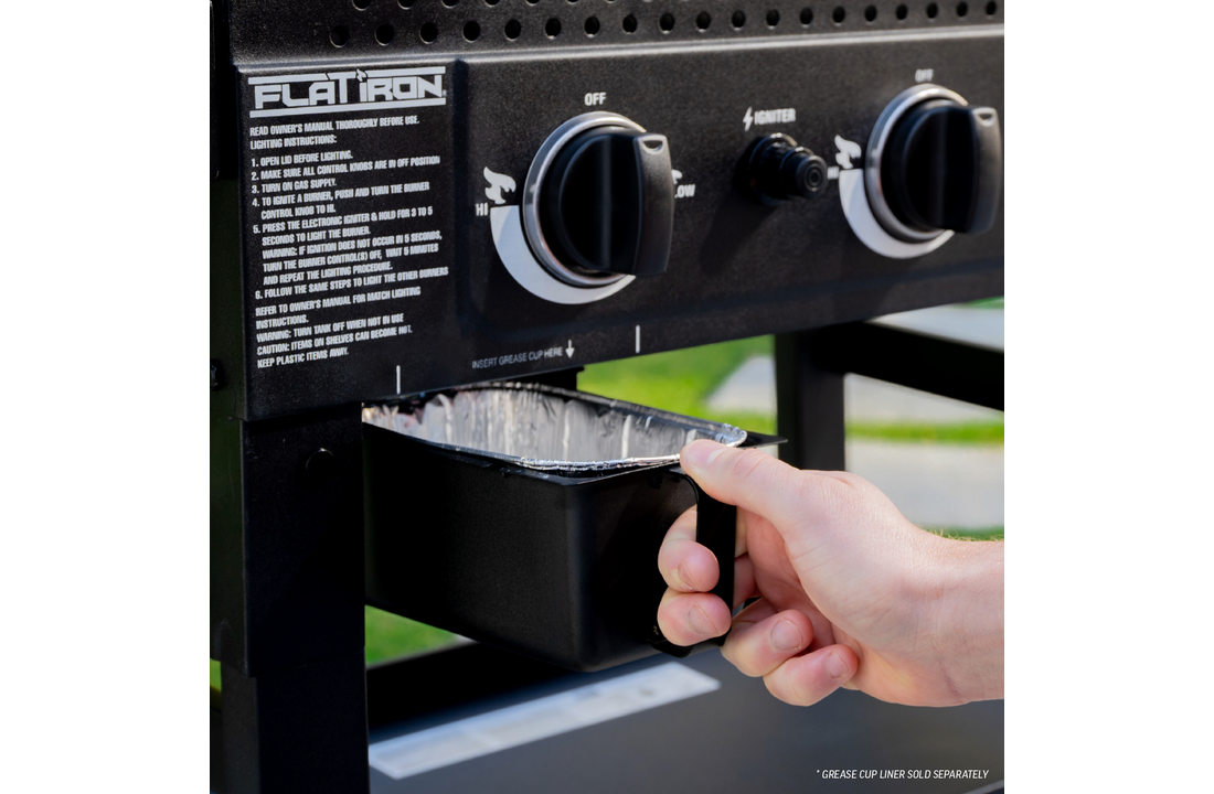Char-Griller Flat Iron 3-Brander Gas Bakplaat / Plancha