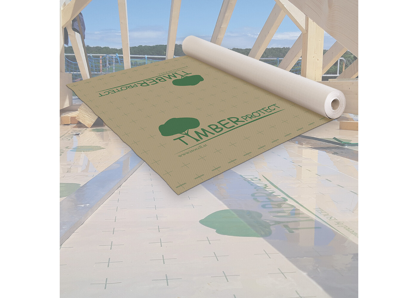 Isocell Timber Protect– Étanchéité provisoire de chantier