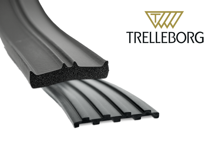Loopgeluidsisolatie van celrubber/massief rubber - 45 mm x 50 m x 10 mm