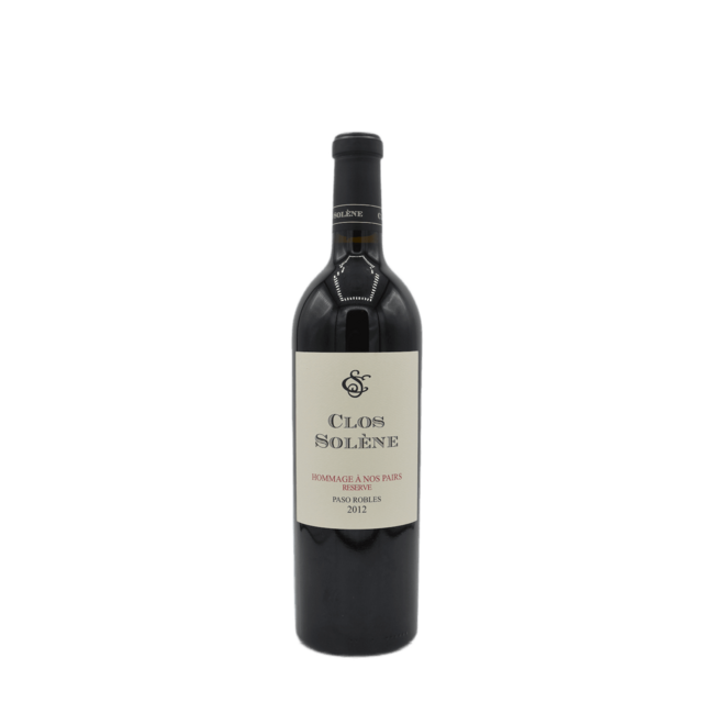 Clos Solene Hommage A Nos Pairs Shiraz- Grenache- Viognier 2012