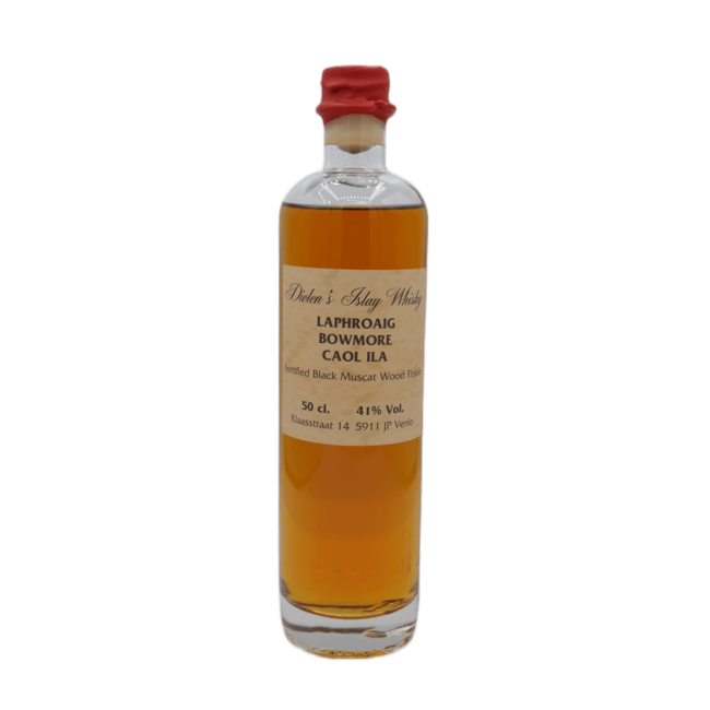 Dielen's Whisky Laphroaig, Bowmore, Caol Ila Fortified Black Muscat Finish