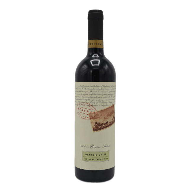 Henry's Drive Reserve Shiraz 2001