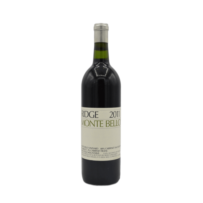 Ridge Cabernet Sauvignon Monte Bello 2011