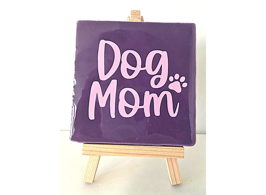 dog mom - paars