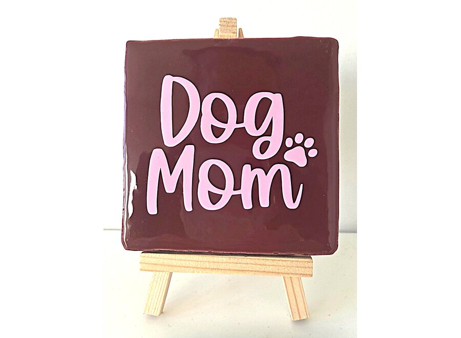 dog mom - bordeaux