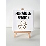 Tegel "formule eend" – handgemaakt 10x10 cm