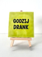 Tegel Quotes godzijdrank - pistache