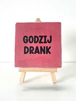 Tegel Quotes godzijdrank-roze