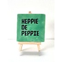 Tegel "heppie de peppie" – handgemaakt 10x10 cm