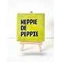 Tegel "heppie de peppie" – handgemaakt 10x10 cm