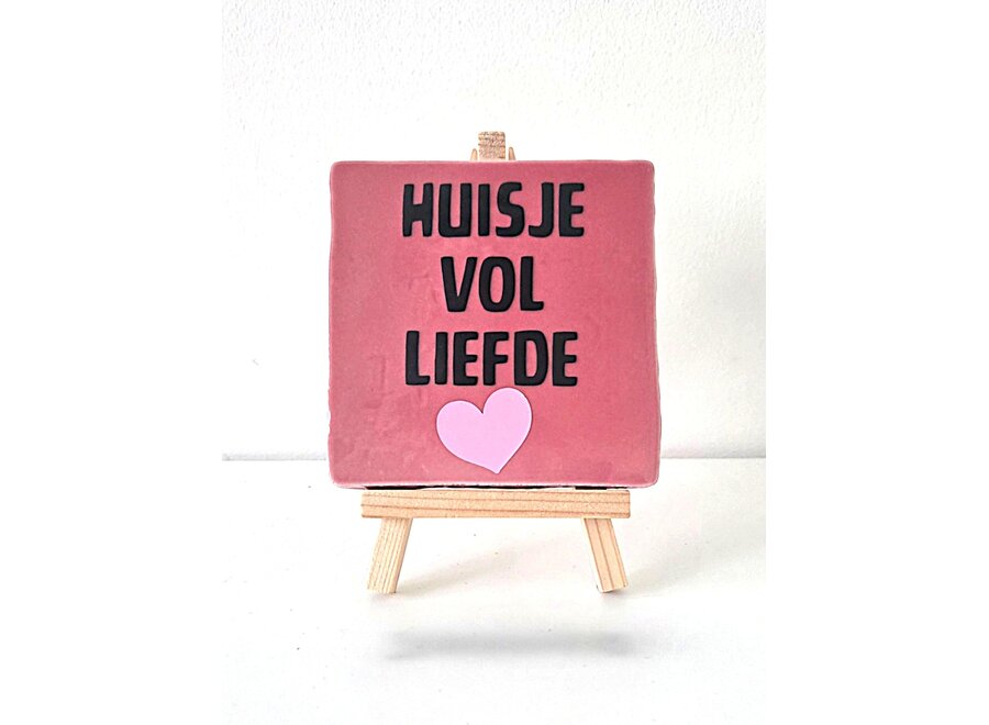 huisje vol liefde - roze