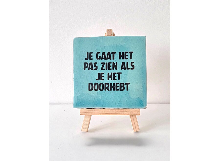 Je gaat het pas zien als je het doorhebt - blauw