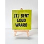 Tegel "jij bent goud waard" – handgemaakt 10x10 cm