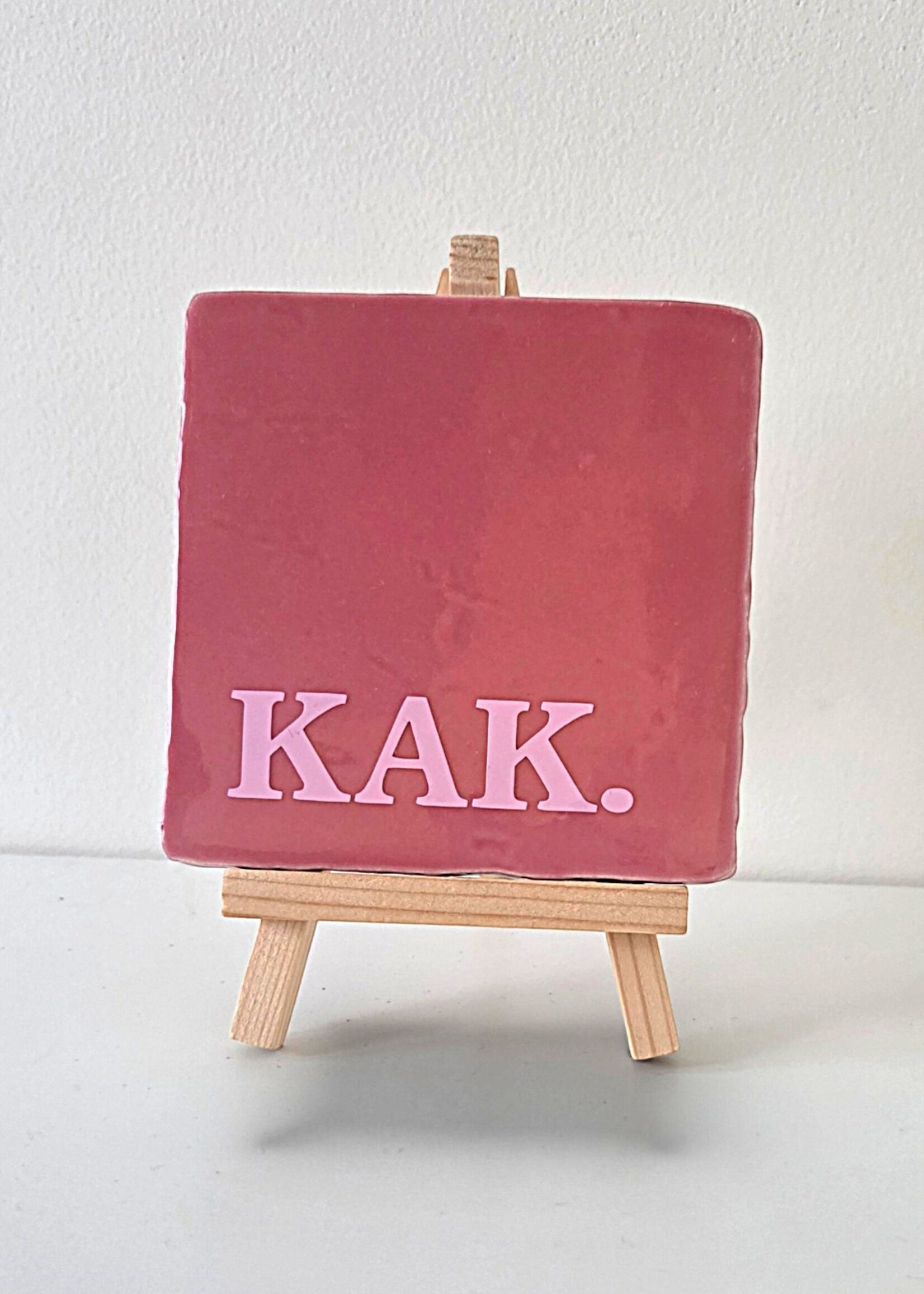 Tegel Quotes Tegel "kak" – handgemaakt 10x10 cm