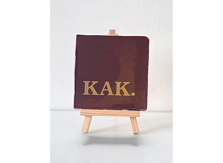 Tegel "kak" – handgemaakt 10x10 cm