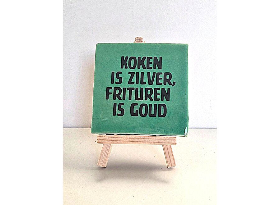 koken is zilver, frituren is goud - groen