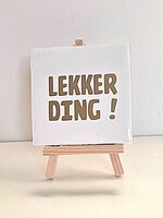 Tegel Quotes lekker ding - wit