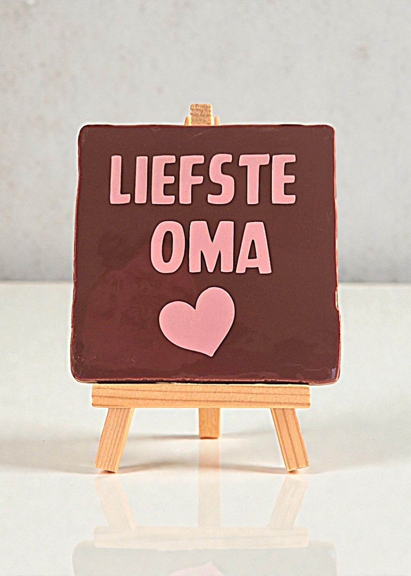 Tegel Quotes Tegel "liefste oma" – handgemaakt 10x10 cm