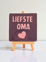 Tegel Quotes liefste oma - paars